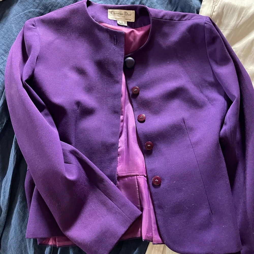 Vintage Dior Purple Blazer